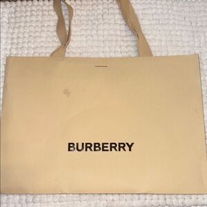 Burberry Tan Shopping Tote
